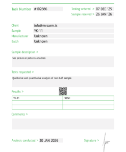 Alternative view of YK-11 - MYOSTINE