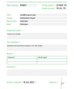 mr sarm australia clenhplctest