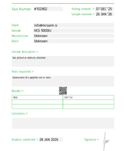 HCG 5000IU VIAL (HUMAN CHORIONIC GONADOTROPIN)