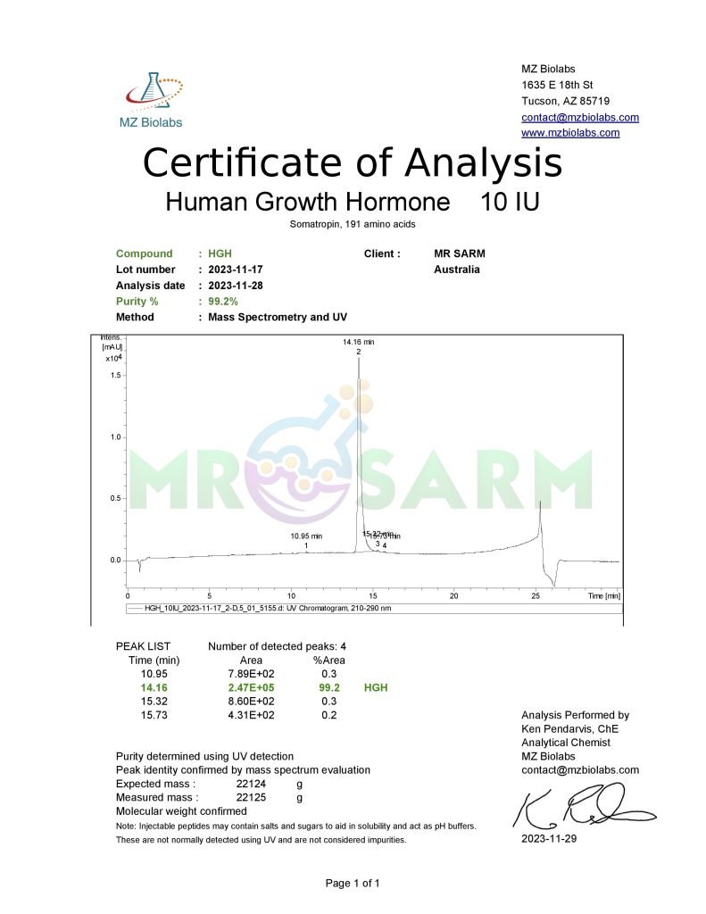 high quality HGH - SOMATROPIN