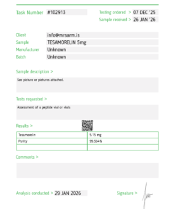 PEPTIDES 30 mr sarm australia tesamorelin