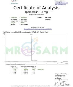 mr sarm australia COA Ipamorelin 5mg 2024 04 26 page 001