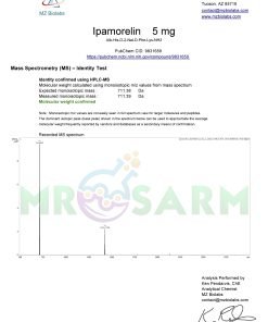 mr sarm australia COA Ipamorelin 5mg 2024 04 26 page 002
