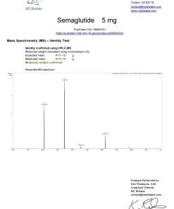 mr sarm australia COA Semaglutide 5mg 2024 04 18 page 002